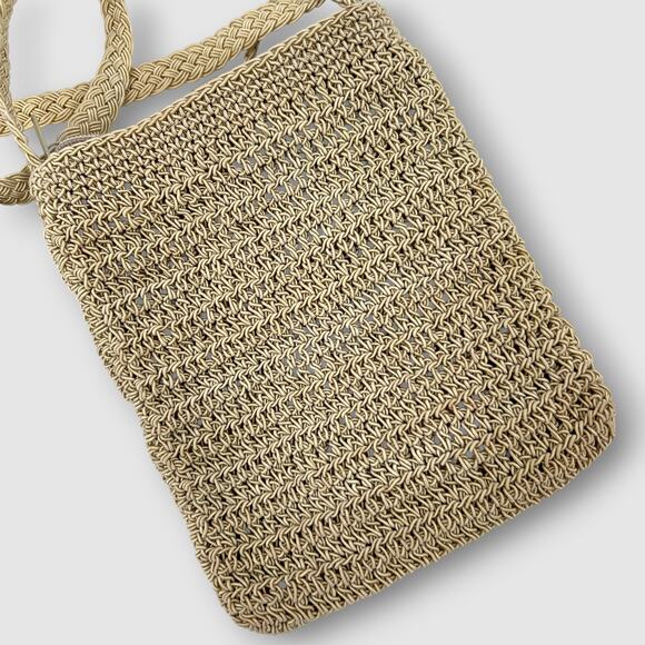 Vintage Y2k Xhilaration Crochet Patchwork Boho Crossbody Bag with Coin Purse - Picture 3 of 6